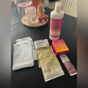 Professional lightener and toners - salon - hair